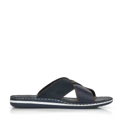 Rieker Mænds Muldyr Ocean Bla-Noddebrun