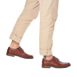 Rieker Mænds Snoresko Kastanjebrun