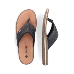 Rieker Mænds Taseparator Grafit Sort