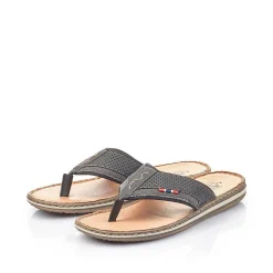 Rieker Mænds Taseparator Grafit Sort