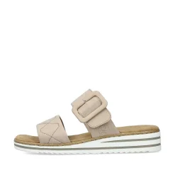 Rieker Muldyr Cremebeige Til Kvinder