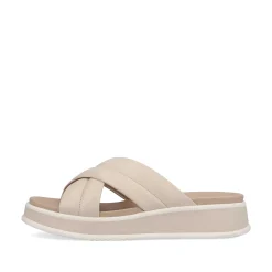 Rieker Muldyr Cremebeige Til Kvinder