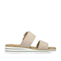 Rieker Muldyr Cremebeige Til Kvinder