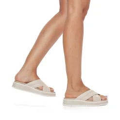 Rieker Muldyr Cremebeige Til Kvinder