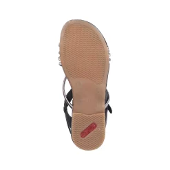 Rieker Sandaler Med Stropper Til Kvinder Kulsort