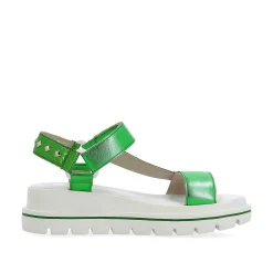 Rieker Sandaler Med Stropper Til Kvinder Smaragdgron Metallic