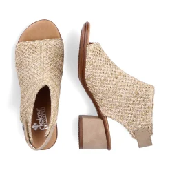 Rieker Sandaler Med Stropper Til Kvinder, Sandbeige