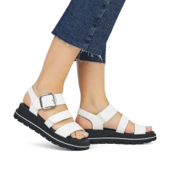 Rieker Sandaler Med Stropper Til Kvinder Pearl White