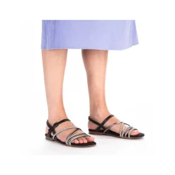 Rieker Sandaler Med Stropper Til Kvinder Kulsort