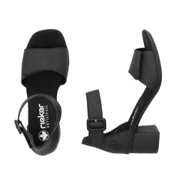 Rieker Sandaler Med Stropper Til Kvinder Kulsort