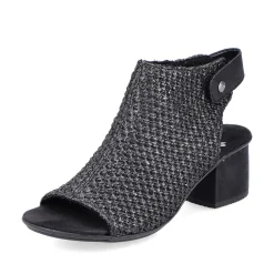 Rieker Sandaler Med Stropper Til Kvinder Kulsort