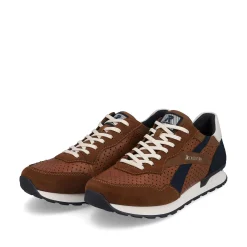 Rieker Sneaker Til Mænd Low Nut-Brown Ocean-Blue