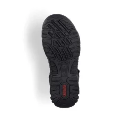 Rieker Trekkingsandaler Til Mænd Asfalt Sort-Gra