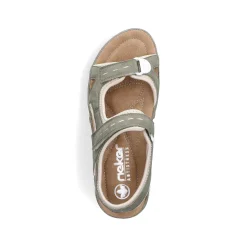 Rieker Trekkingsandaler Til Kvinder Gron Gra