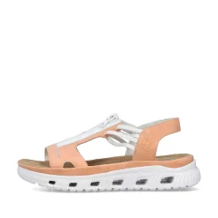 Rieker Trekkingsandaler Til Kvinder I Pastel Orange