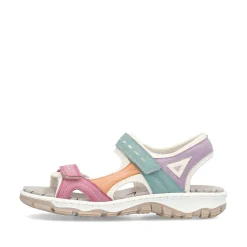 Rieker Trekkingsandaler Til Kvinder Hvid-Flerfarvede