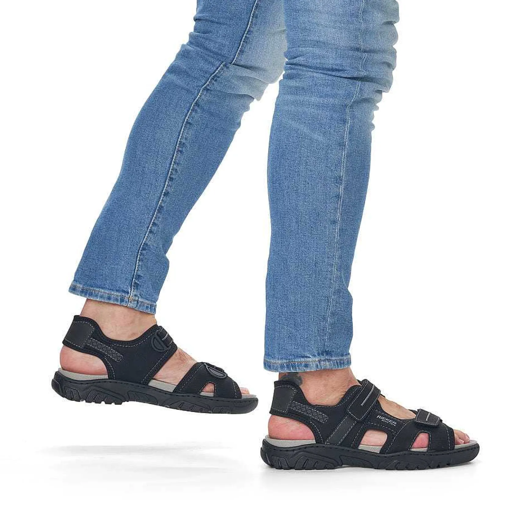 Rieker Trekkingsandaler Til Mænd Kulsort