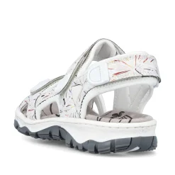 Rieker Trekkingsandaler Til Kvinder Perlehvid-Multi