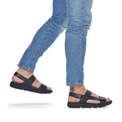 Rieker Trekkingsandaler Til Mænd Midnight Black